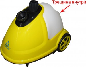 Отпариватель SuperJet SJ-100A Yellow + Деминерализованная вода 5л после сервиса