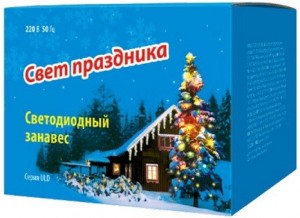 Гирлянда Uniel ULD-C2030-240/DTA 3x2 м 240 ламп Красная