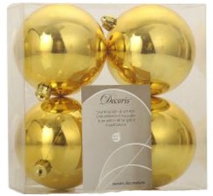 Ёлочная игрушка Kaemingk Р022165s/М Gold