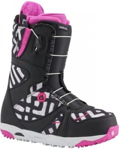 Ботинки для сноубордов Burton Emerald 2015-2016 40.5 (USA 8.5) Black pink print