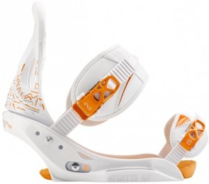 Крепления для сноубордов Burton Stiletto 2013-2014 L White orange