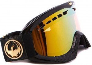 Горнолыжная маска Dragon Dxs 2011-2012 Jet Gold Ionized + Amber