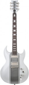 Электрогитара Diamond Guitars Renegade ST Plus White silver stripes