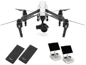 Квадрокоптер DJI Inspire 1 RAW + 2 пульта + 2 SSD + объектив