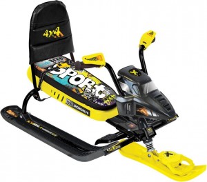 Снегокат Nika Snowpatrol Graffiti yellow СНД-2