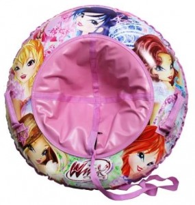 Надувные санки для тюбинга 1TOY Winx Т59055