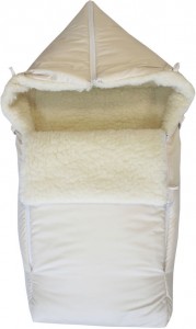 Конверт Монис Стиль Конверт в коляску меховой Cream