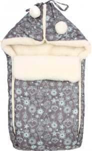 Конверт Leader Kids Зимние узоры 105093 Grey