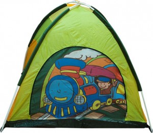 Игровая палатка Ching-ching CBH-14 Дом паровозик + 100 шаров