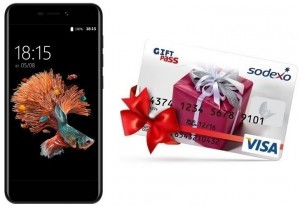 Смартфон BQ S-5037 Strike Power Dark Grey + карта VISA Giftpass 300 рублей