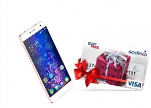 Смартфон BQ BQS-5070 Magic Pink + карта VISA Giftpass 300 рублей