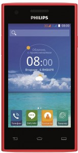 Смартфон Philips S309 8GB Red