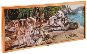 Интеллектуальная игра SLand Нарды Волки 30x60 см