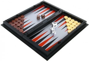 Интеллектуальная игра Hippo Toys 48812R Шашки+нарды 2в1