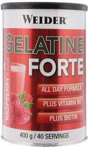 Препарат для суставов и связок Weider 38211 Gelatine Forte малина 400 г