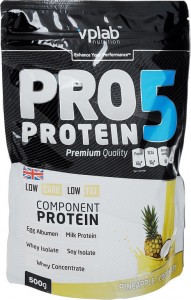 Протеин Vplab VP192587 Pro5 Protein ананас кокос 500 г