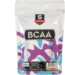 Аминокислотный комплекс SportLine Nutrition BCAA 2:1:1 персик 300 г