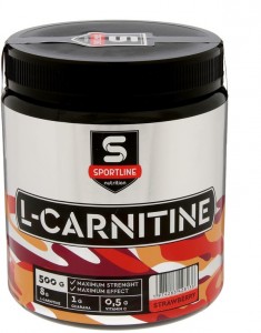 Л-карнитин SportLine Nutrition L-Карнитин клубника 500 г