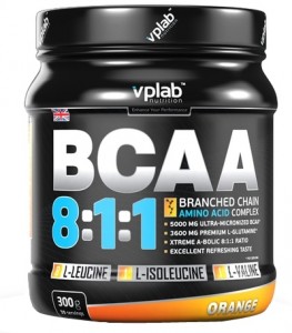 BCAA Vplab VP5063993 BCAA 8:1:1 апельсин 300 г