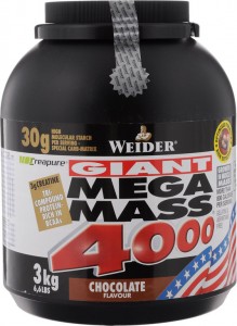 Гейнер Weider 32545 Mega Mass 4000 шоколад 3 кг