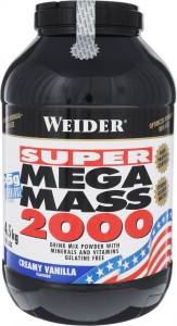 Гейнер Weider 32808 Mega Mass 2000 ваниль 4.5 кг