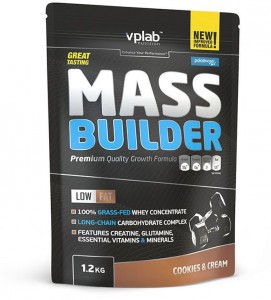 Гейнер Vplab VP55060 Mass Builder печенье и крем 1.2 кг